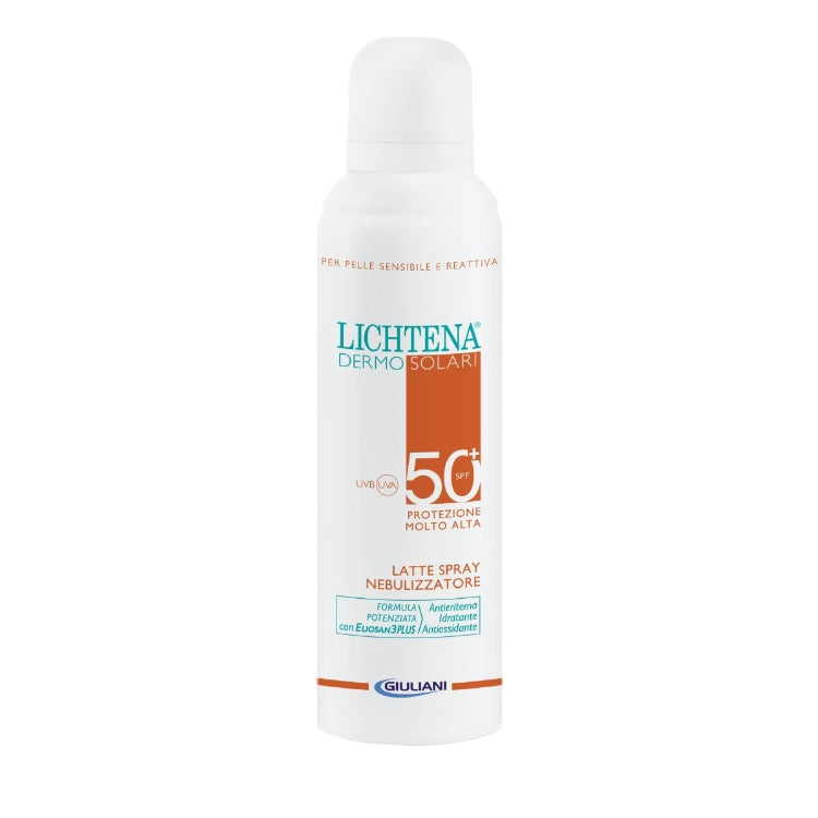 Lichtena - Dermo Solari - Latte Spray Nebulizzatore - Protezione Molto Alta - SPF 50+