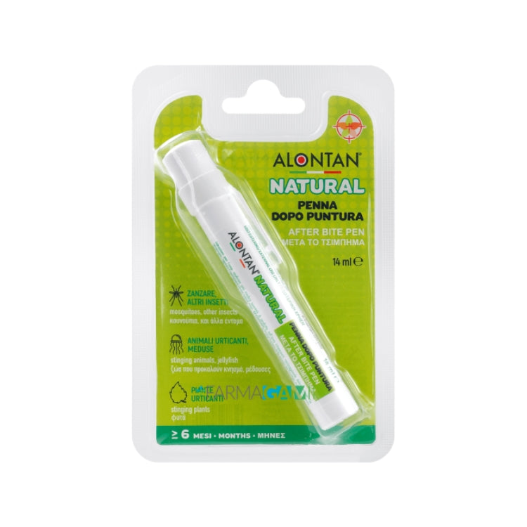 Alontan Natural - Penna Dopo Puntura - After Bite Pen - Zanzare & Altri Insetti - Animali Urticanti & Meduse - Piante Urticanti