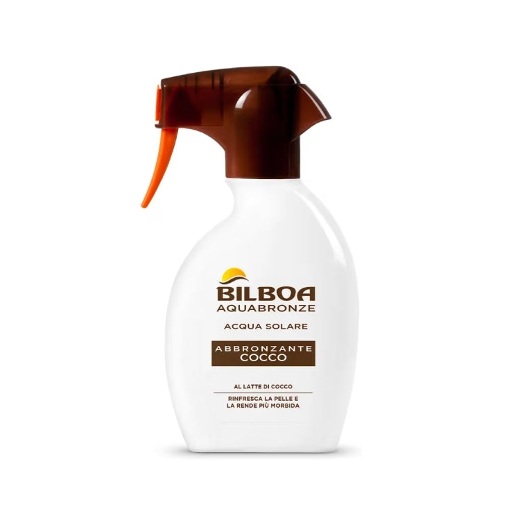 Bilboa - AcquaBronze - Acqua Solare - Abbronzante Cocco - Al Latte Di Cocco - Rinfresca La Pelle & La Rende Più Morbida