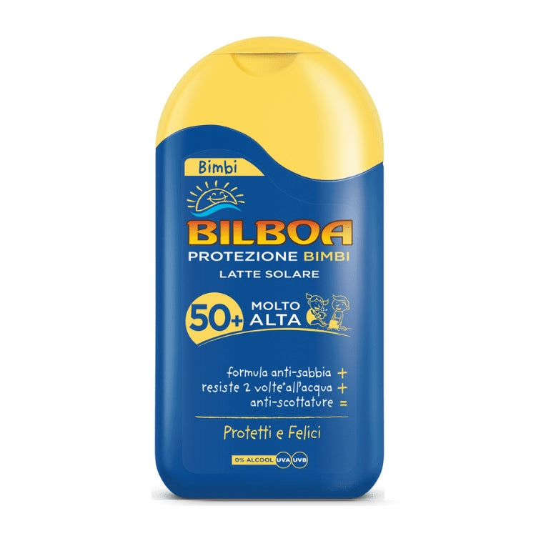Bilboa - Protezione Bimbi - Latte Solare - Protetti & Felici - SPF 50+
