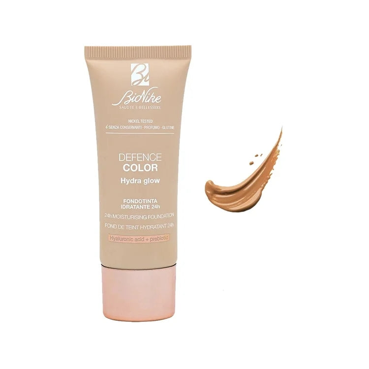 BioNike - Defence Color - Hydra Glow - Fondotinta Idratante 24H - 24H Moisturising Foundation - Fond De Teint Hydratant 24H