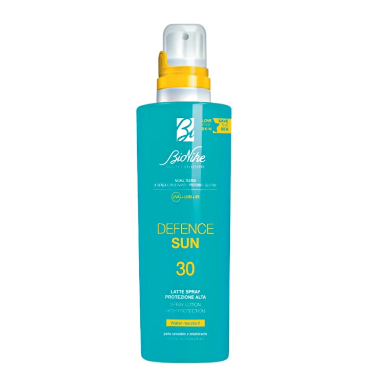 BioNike - Defence Sun - Latte Spray - Protezione Alta - Water Resistant - SPF 30
