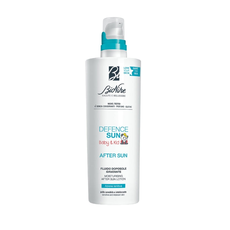 Bionike - Defence Sun  Baby & Kid - After Sun - Fluido Doposole Idratante - Moisturising After Sun Lotion - Azione Lenitiva