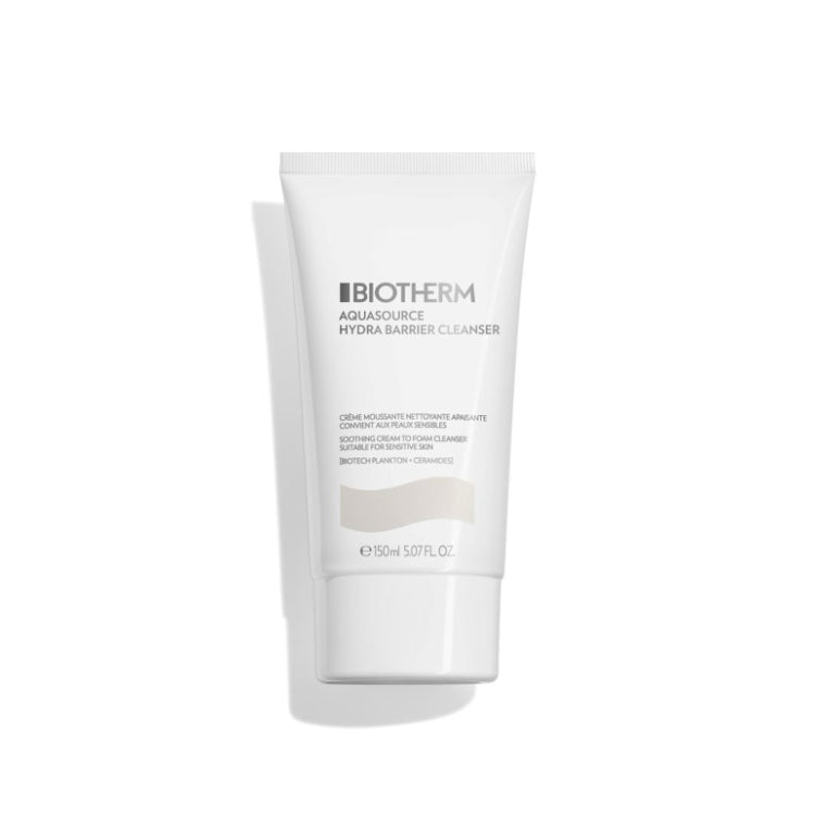 Biotherm - Aquasource Hydra Barrier Cleanser - Crème Moussante Nettoyante Apaisante Convient Aux Peaux Sensibles - Soothing Cream To Foam Cleanser Suitable For Sensitive Skin