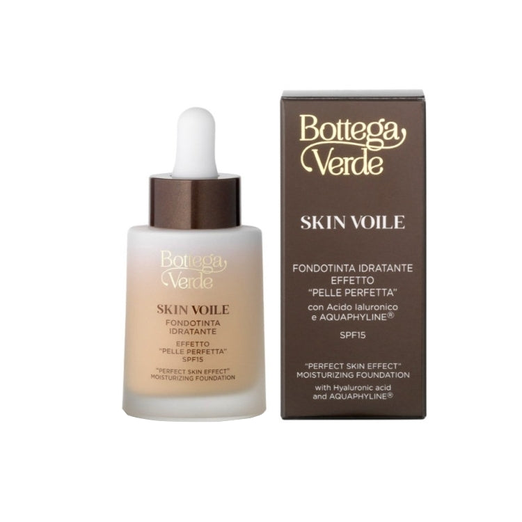 Bottega Verde - Skin Voile - Fondotinta Idratante Effetto Pelle Perfetta - Con Acido Ialuronico & Aquaphyline - Perfect Skin Effect Moisturizing Foundation - With Hyaluronic Acid And Aquaphyline - SPF 15