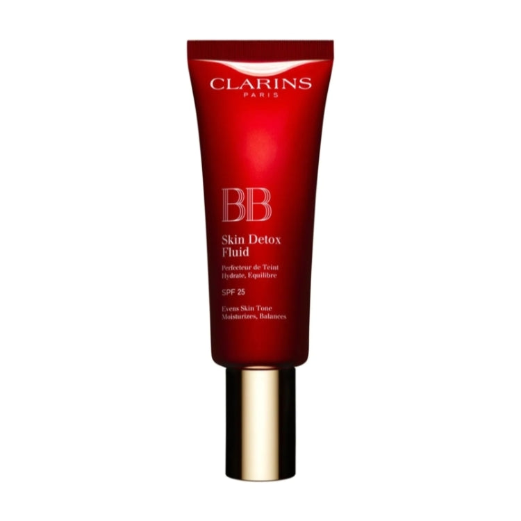 Clarins - BB Skin Detox Fluid - Perfecteur De Teint Hydrate Equilibre - Evens Skin Tone Moisturizes Balances - SPF25