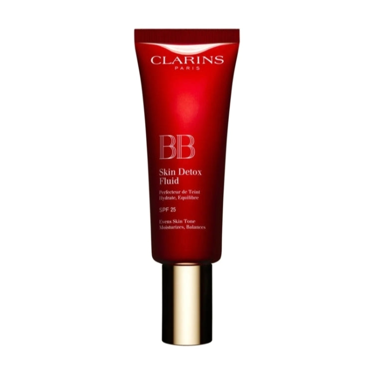 Clarins - BB Skin Detox Fluid - Perfecteur De Teint Hydrate Equilibre - Evens Skin Tone Moisturizes Balances - SPF25