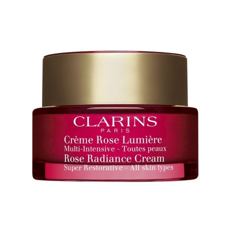 Clarins - Crème Rose Lumière - Multi-Intensive - Toutes Peaux - Rose Radiance Cream - Super Restorative - All Skin Types
