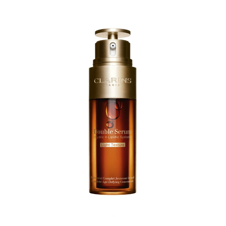 Clarins - Double Serum [Hydric + Lipidic System] - Light Texture - Traitement Complet Jeunesse Intensif - Complete Age-Defying Concentrate