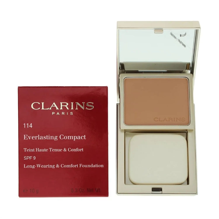 Clarins - Everlasting Compact - Teint Haute Tenue & Confort - Long-Wearing & Comfort Foundation - SPF 9