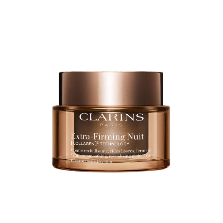 Clarins - Extra-Firming Nuit - [COLLAGEN]³ Technology - Crème Revitalisante, Rides Lissées, Fermeté - Wrinkle-Smoothing, Revitalizing Night Cream - Peaux Sèches - Dry Skin