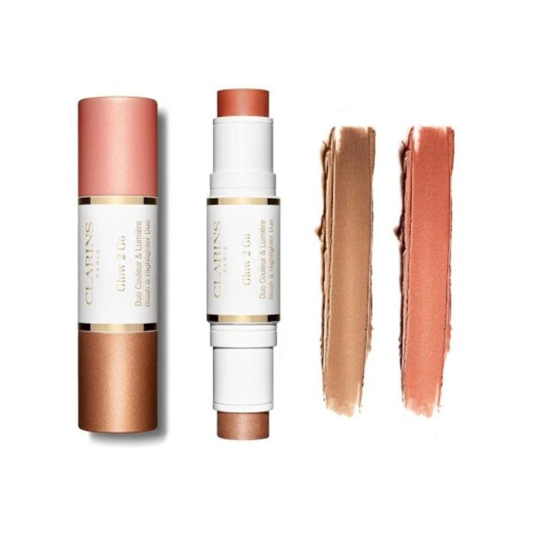 Clarins - Glow 2 Go - Duo Couleur & Lumière - Blush & Highlighter Duo