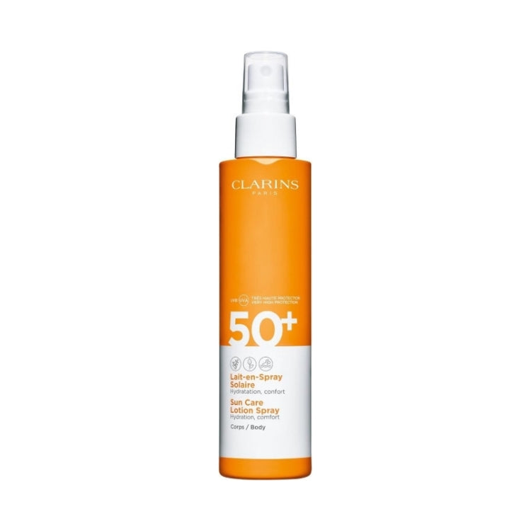 Clarins - Lait-En-Spray Solaire - Hydratation Confort - Sun Care Lotion Spray - Hydration Comfort - Corps-Body - SPF 50+