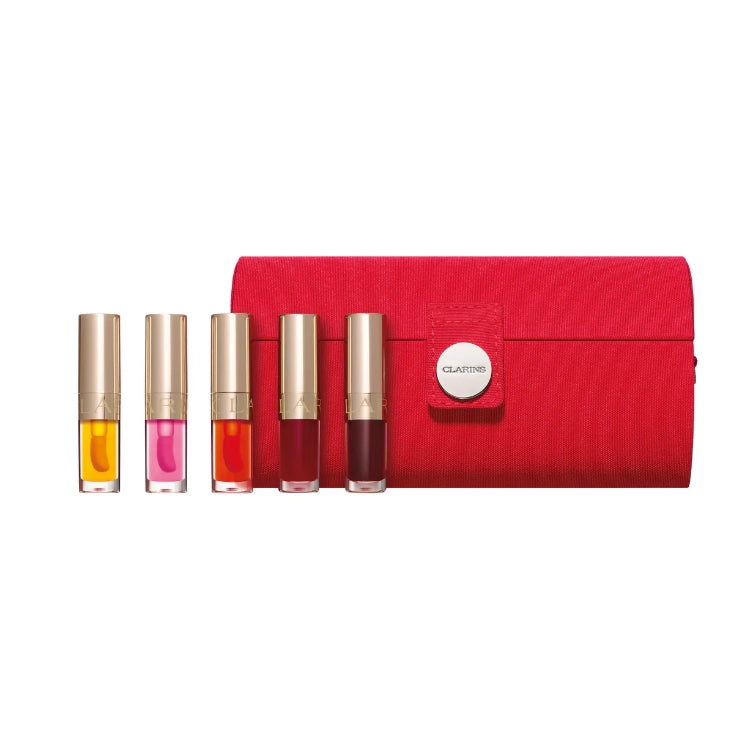 Clarins - Lip Oil Collection - Lèvres Nourries & Sublimées - Nourished & Enhacend Lips - Cofanetto donna