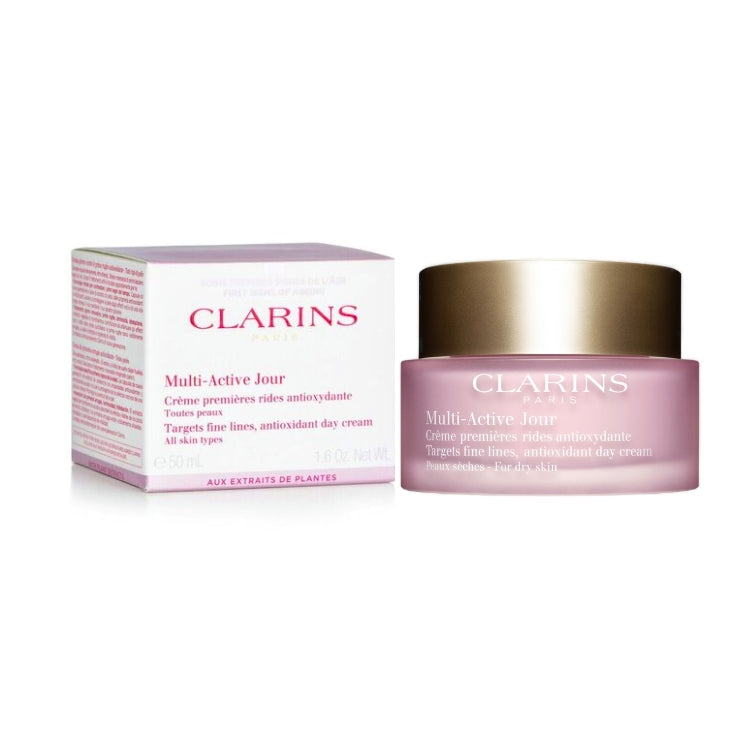 Clarins - Multi-Active Jour - Crème Premières Rides Antioxydante - Toutues Peaux - Targets Fine Lines, Antioxidant Day Cream - All Skin Types