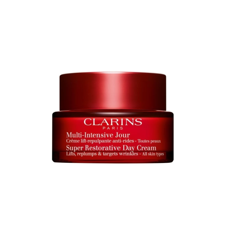 Clarins - Multi-Intensive Jour - Crème Lift-Repulpante Anti-Rides - Toutes Peaux - Super Restorative Day Cream - Lifts, Replumps & Targets Wrinkles - All Skin Types