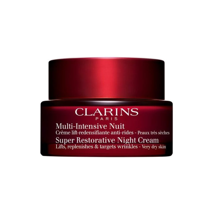 Clarins - Multi-Intensive Nuit - Crème Lift-Redensifiant Anti-Rides - Peaux Très Sèches - Super Restorative Night Cream - Lifts, Replenishes & Targets Wrinkles - Very Dry Skin