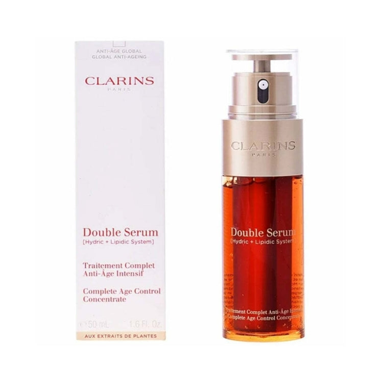 Clarins - Double Serum [Hydric + Lipidic System] - Traitement Complet Anti-Âge Intensif - Complete Age Control Concentrate