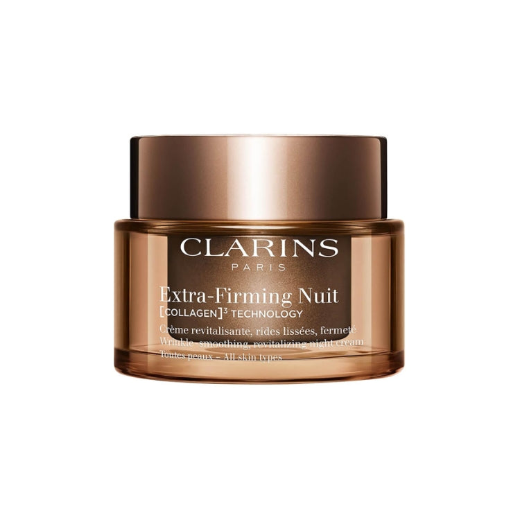 Clarins - Extra-Firming Nuit - [COLLAGEN]³ Technology - Crème Revitalisante, Rides Lissées, Fermeté - Wrinkle-Smoothing, Revitalizing Night Cream - Toutes Peaux - All Skin Types