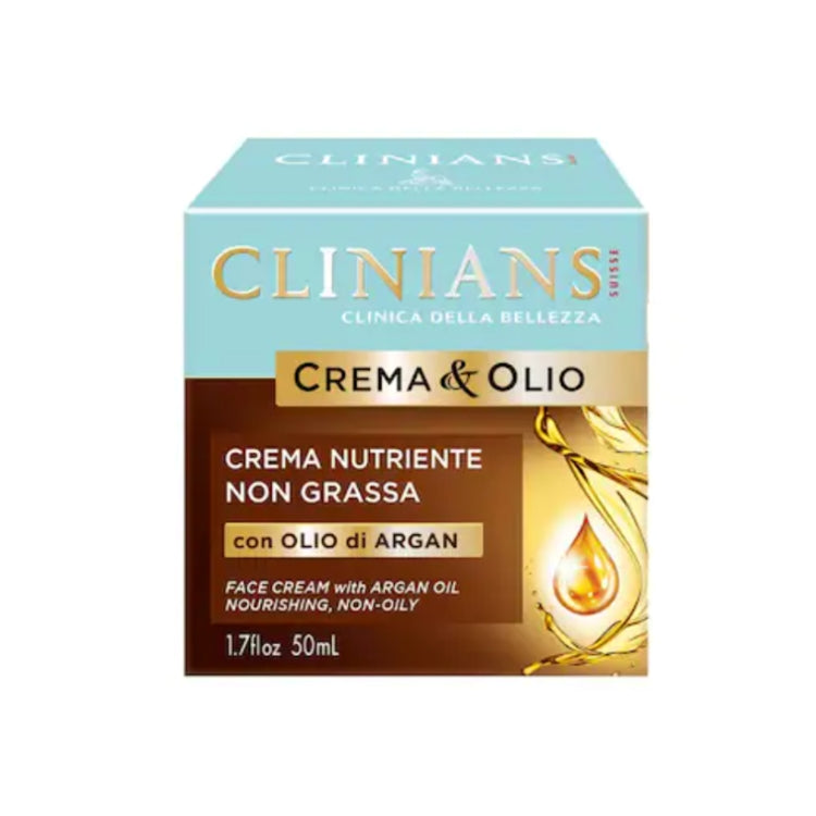 Clinians - Crema & Olio - Crema Nutriente Non Grassa Con Olio Di Argan