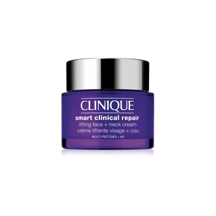 Clinique - Smart Clinical Repair - Lifting Face + Neck Cream - Crème Liftante Visage + Cou - Multi-Peptides + HA
