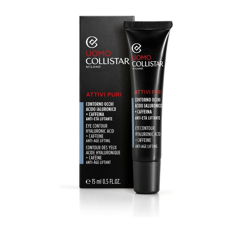 Collistar - Linea Uomo - Attivi Puri - Contorno Occhi Acido Ialuronico + Caffeina Anti-Età Liftante - Eye Contour Hyaluronic Acid + Caffeine Anti-Age Lifting - Contour Des Yeux Acide Hyaluronique + Caféine Anti-Âge Liftant
