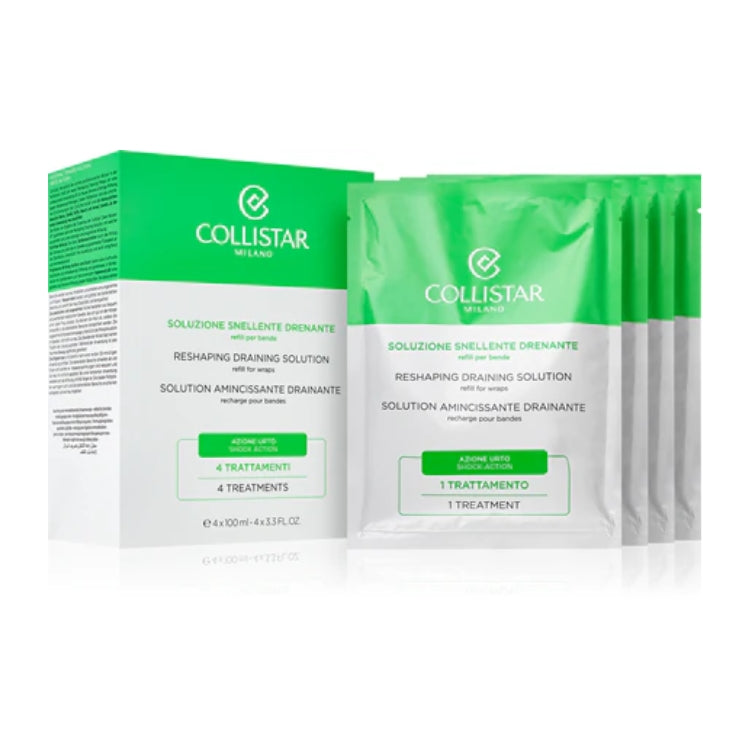 Collistar - Soluzione Snellente Drenante - Refill Per Bende -  Reshaping Draining Solution - Refill For Wraps - Solution Amincissante Drainante - Recharge Pour Bandes