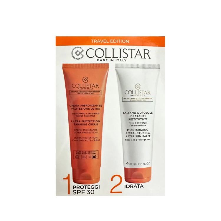 Collistar - Travel Edition - Crema Abbronzante Protezione Ultra + Balsamo Doposole Idratante Restitutivo