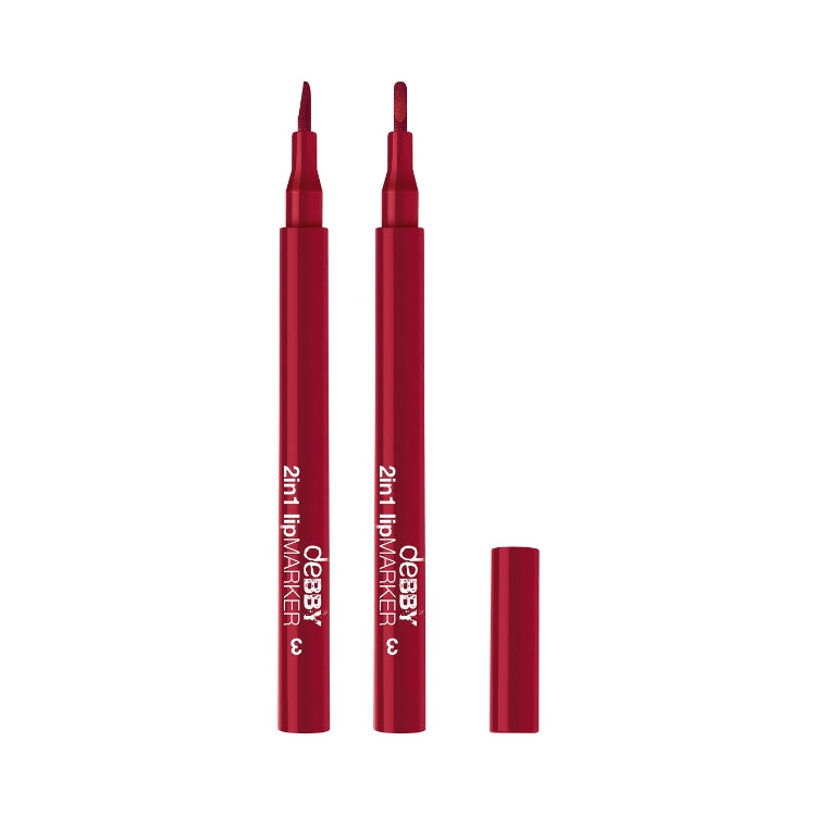 Debby - 2 In 1 Lip Marker - Lipliner & Lipstick - Delineatore Labbra & Rossetto Pennarello