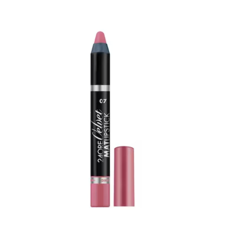 Deborah - 24 Ore Velvet Mat Lipstick - Rossetto Tenuta Estrema - Extra Long Lasting Lipstick - Barra De Labios Duración Extrema - Rouge À Lèvres Tenue Extrême - Rouge Á Levres Fluide Extra Brillant