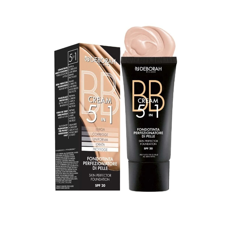 Deborah - BB Cream 5IN1 - Fondotinta Perfezionatore Di Pelle - Skin Perfector Foundation - SPF 20