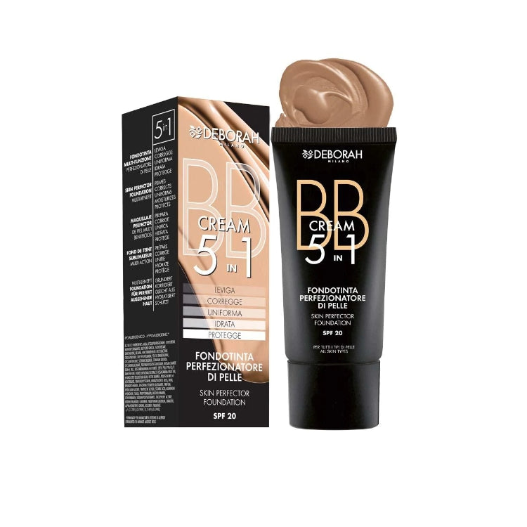 Deborah - BB Cream 5IN1 - Fondotinta Perfezionatore Di Pelle - Skin Perfector Foundation - SPF 20