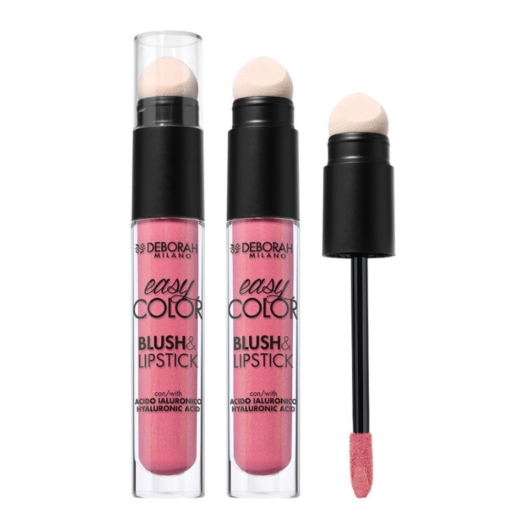 Deborah - Easy Color - Blush & Lipstick - Con Acido Ialuronico - Hyaluronic Acid