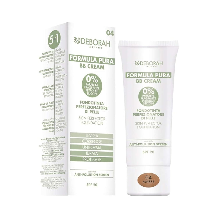 Deborah - Formula Pura - BB Cream - Fondotinta Perfezionatore Di Pelle - Skin Perfector Foundation - SPF 20