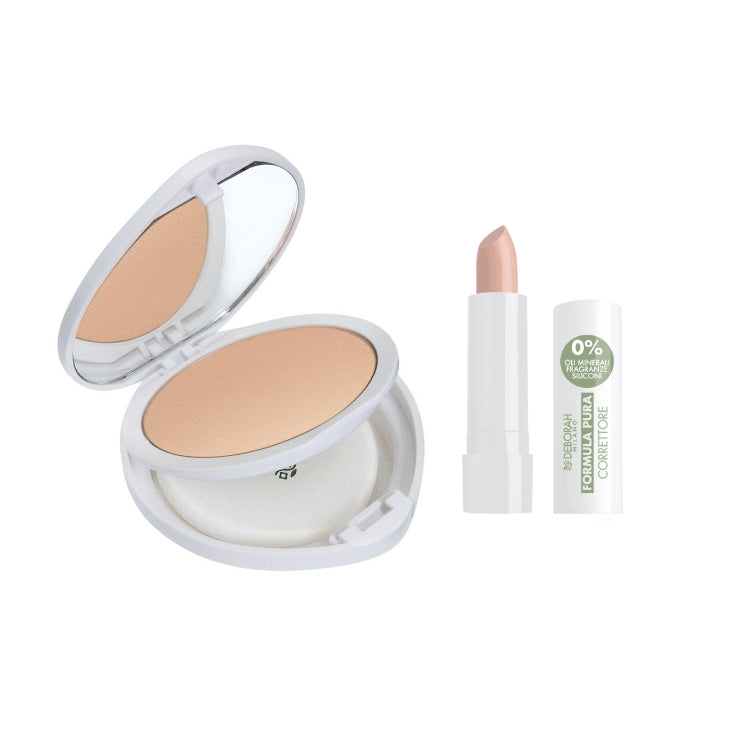 Deborah - Formula Pura - Fondotinta Minerale Compatto Polvere - SPF 15 + Correttore Formula Pura