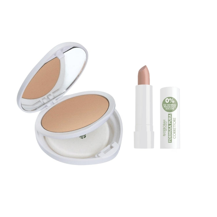 Deborah - Formula Pura - Fondotinta Minerale Compatto Polvere - SPF 15 + Correttore Formula Pura