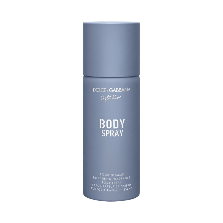 Dolce & Gabbana - Light Blue Pour Homme - Body Spray - Refreshing Fragrance Body Spray - Vaporisateur De Parfum Corporel Rafraichissant