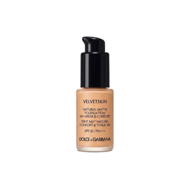 Dolce & Gabbana - Velvetskin - Natural Matte Foundation - 16H Wear & Comfort - Teint Mat Naturel Confort & Tenue 16H - SPF 30/PA+++