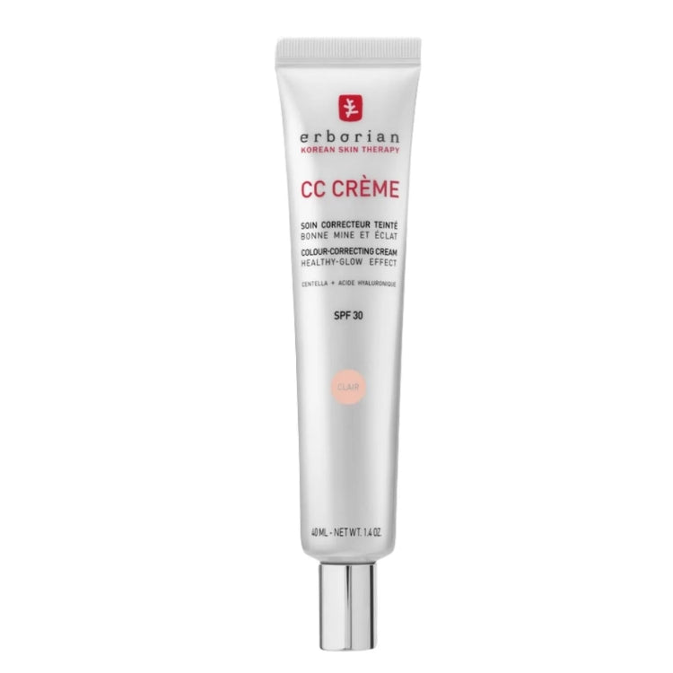 Erborian - Korean Skin Therapy - CC Crème À La Centella Asiatica & Acido Ialuronico - Soin Correcteur Teinté - Bonne Mine Et Eclat - Colour Correcting Cream - Healty Glow Effect - SPF 30