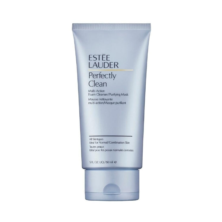 Estée Lauder - Perfectly Clean - Multi-Action Foam Cleanser / Purifying Mask - Mousse Nettoyante Multi-Action / Masque Purifiant - Ideal For Normal/Combination Skin - Idéal Pour Les Peaux Normales À Mixtes