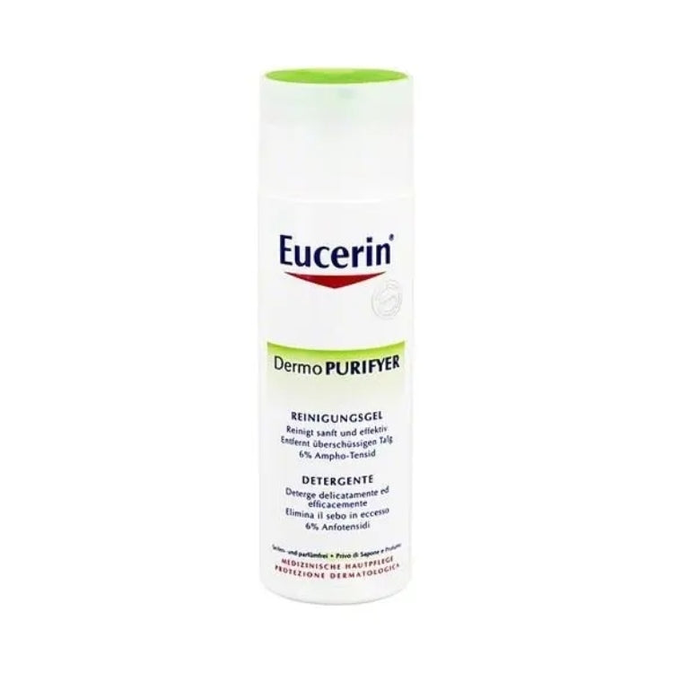 Eucerin - Dermo PURIFYER - Detergente - Deterge Delicatamente Ed Efficentemente - Elimina Il Sebo In Eccesso