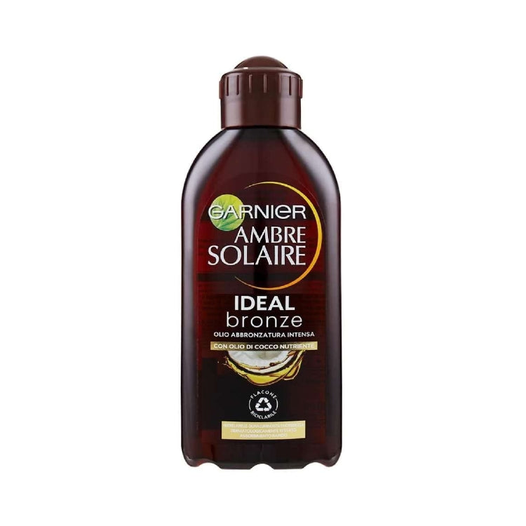 Garnier - Ambre Solaire - Ideal Bronze - Olio Abbronzatura Intensa - Con Olio Di Cocco Nutriente
