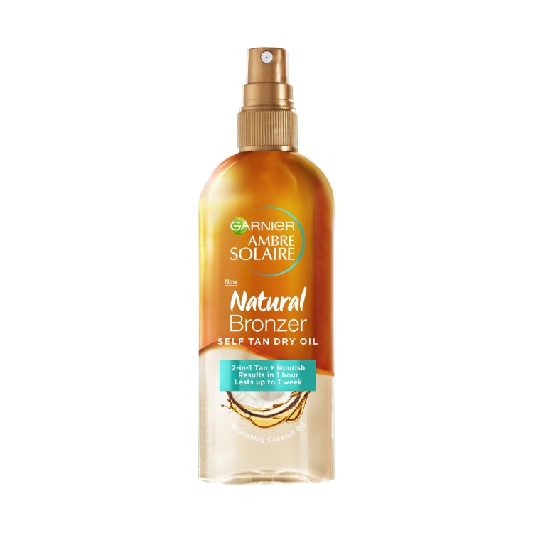 Garnier - Ambre Solaire - Natural Bronzer - Self Tan Oil - 2-In-1 Tan+Nourish Results In 1 Hour Last 1 Week