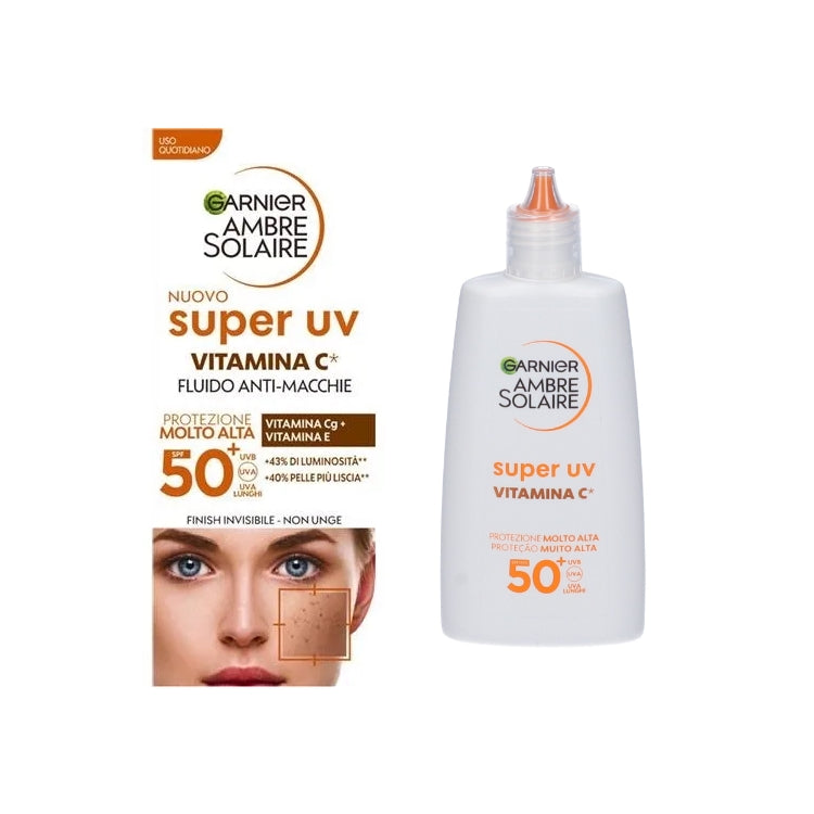Garnier - Ambre Solaire - Super UV - Vitamina C - Fluido Anti-Macchie - SPF 50+