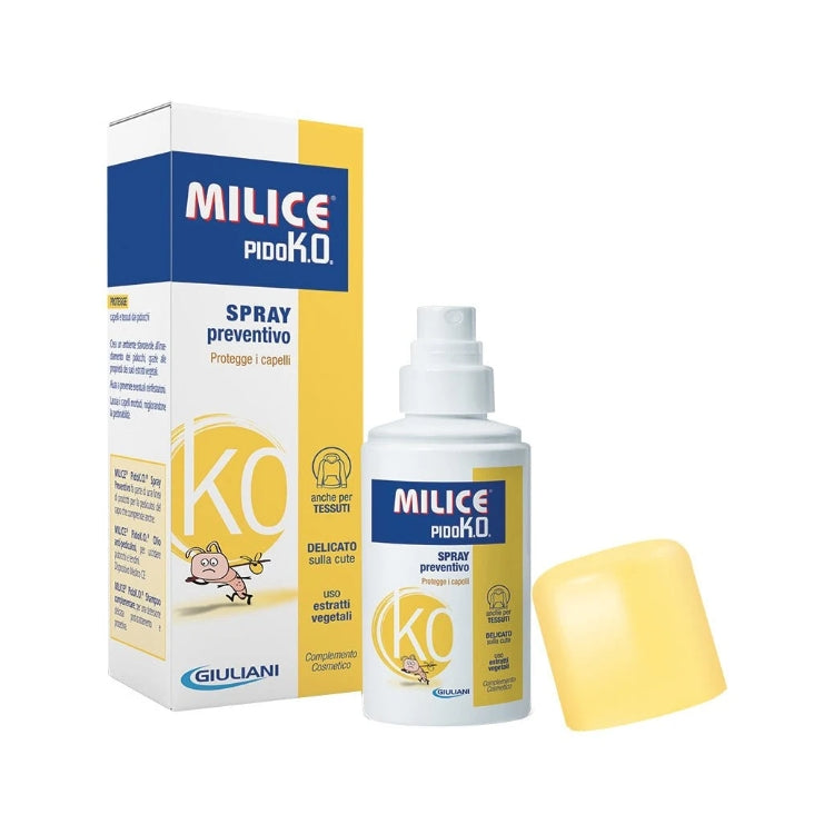 Giuliani - Milice PidoK.O. - Spray Protettivo - Protegge I Capelli - Anche Per Tessuti - Delicato Sulla Cute - Con Estratti Vegetali