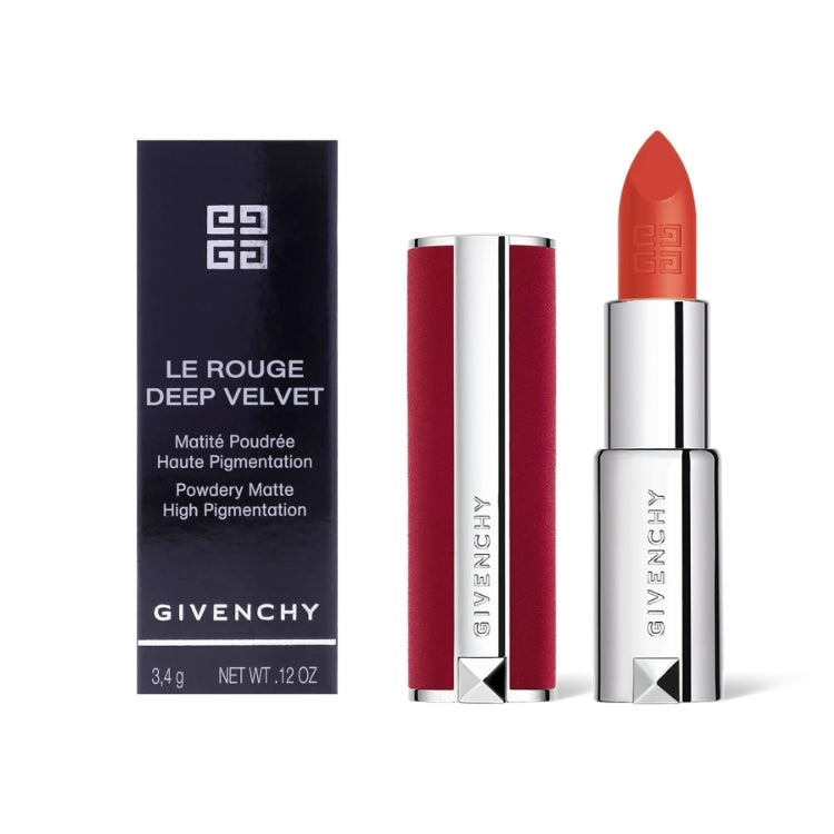 Givenchy - Le Rouge Deep Velvet - Matité Poudrée Haute Pigmentation - Powdery Matte High Pigmentation