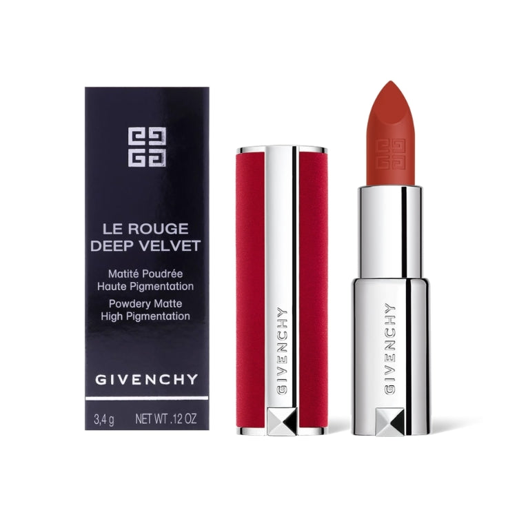 Givenchy - Le Rouge Deep Velvet - Matité Poudrée Haute Pigmentation - Powdery Matte High Pigmentation