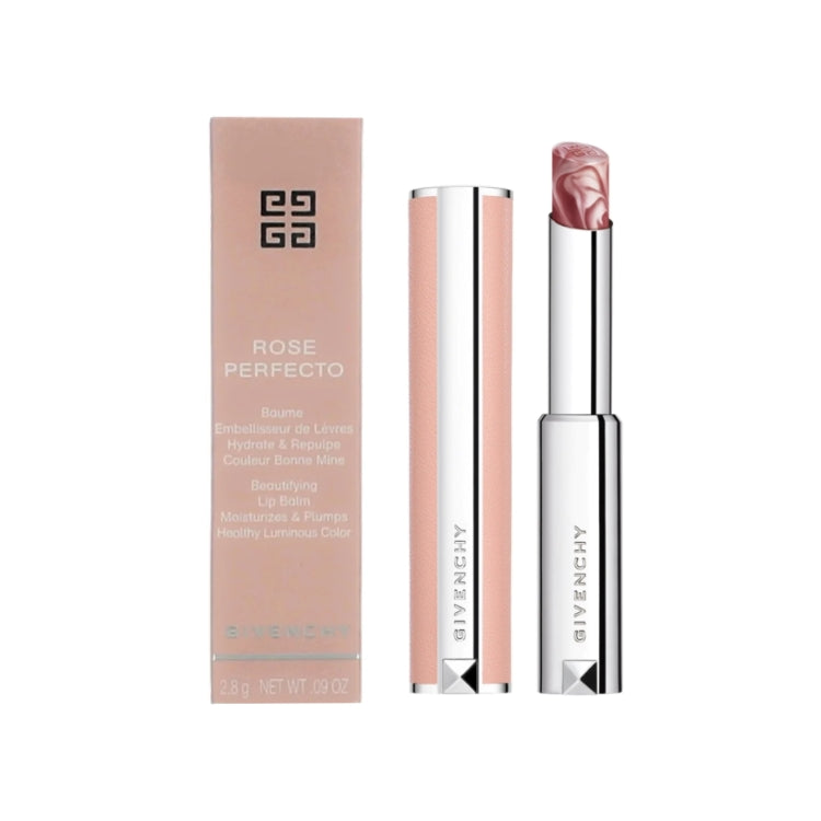 Givenchy - Rose Perfecto - Baume Embellisseur De Lèvres Hydrate & Repulpe Couleur Bonne Mine - Beautifying Lip Balm Moisturizes & Plumps Healthy Luminous Color