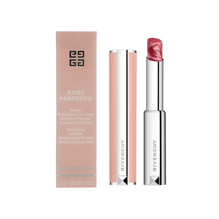 Givenchy - Rose Perfecto - Baume Embellisseur De Lèvres Hydrate & Repulpe Couleur Bonne Mine - Beautifying Lip Balm Moisturizes & Plumps Healthy Luminous Color