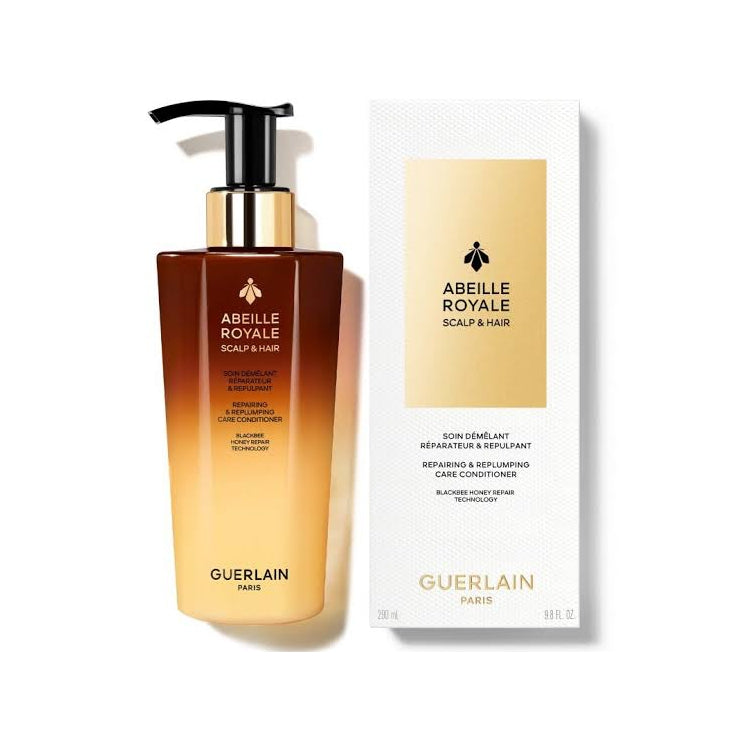 Guerlain - Abeille Royale - Scalp & Hair - Soin Démêlant Réparateur & Repulpant - Repairing & Replumping Care Conditioner - Blackbee Honey Repair Technology